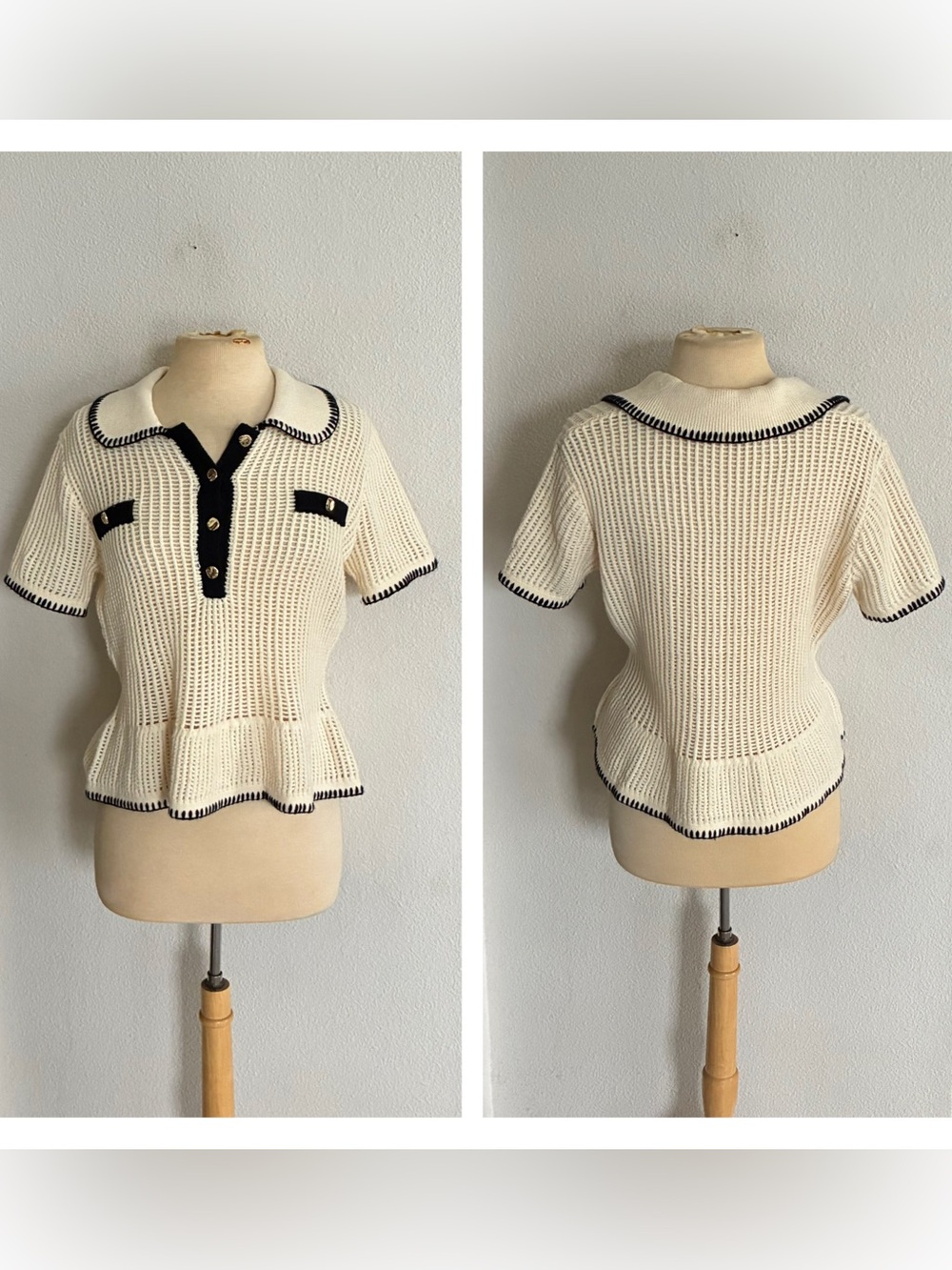 Adrianna Papell peplum sweater